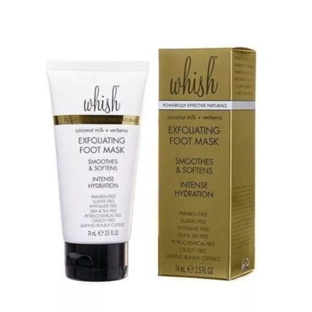 Whish Coconut Milk + Verbena Exfoliating Foot Mask